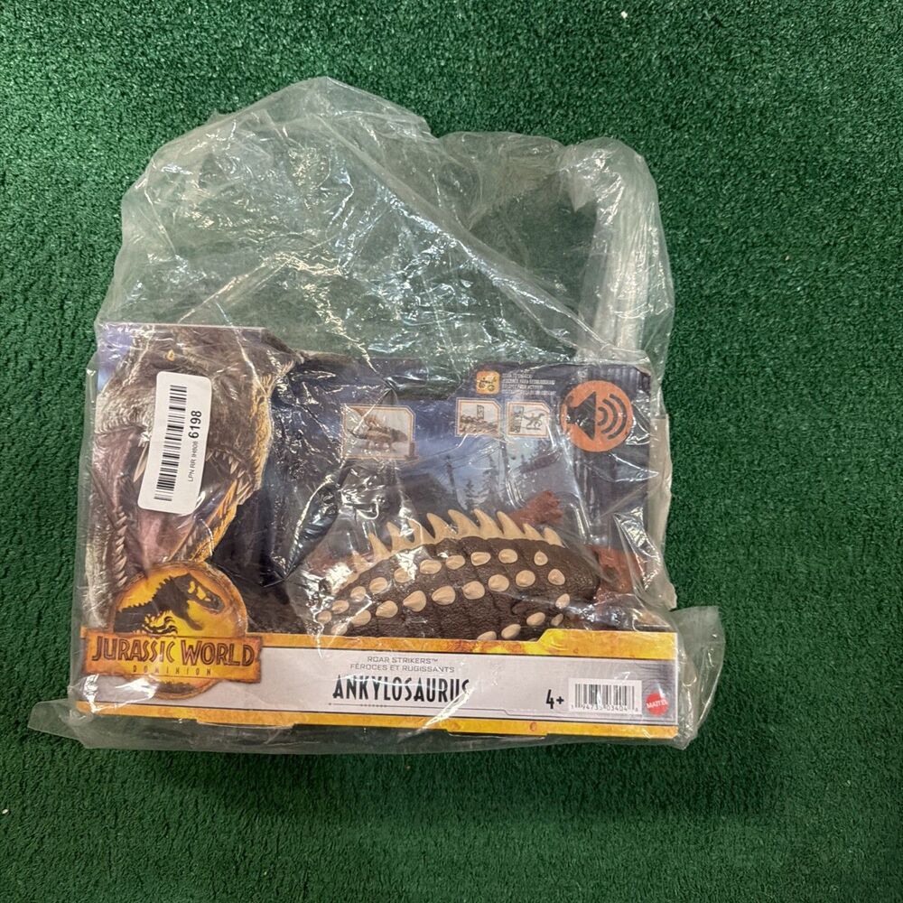 Jurassic World Dominion Roar Strikers Ankylosaurus Dinosaur Figure Mattel NEW